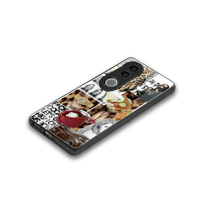 Old Money Mood stylish phone case for vivo v50 | glossy glass and slim fit