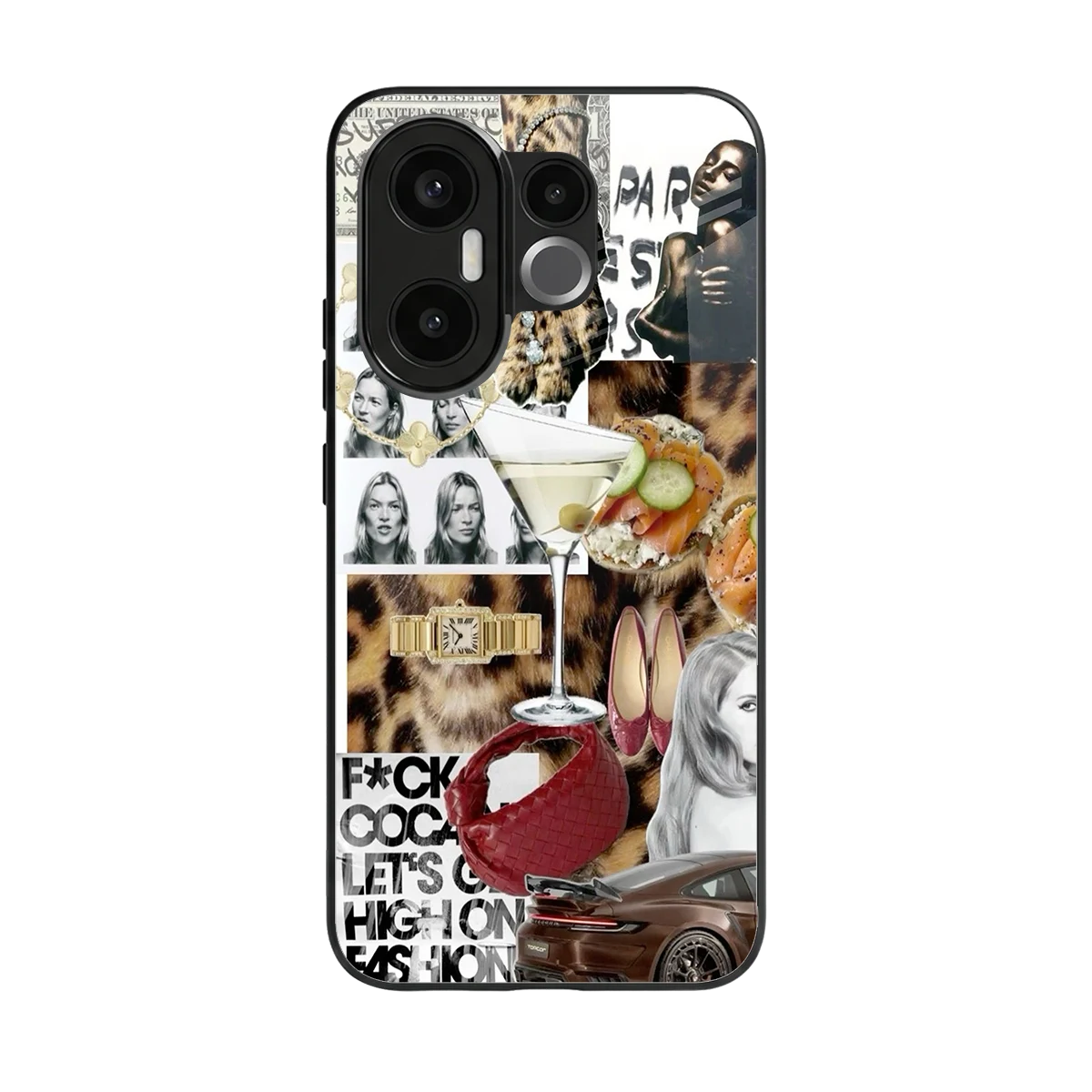 Old Money Mood back phone cover | glass case for vivo x200 fe