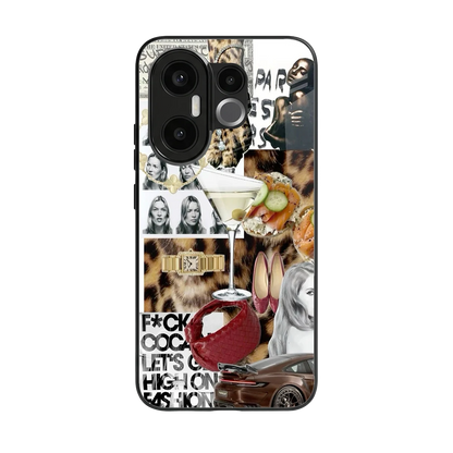 Old Money Mood back phone cover | glass case for vivo x200 fe