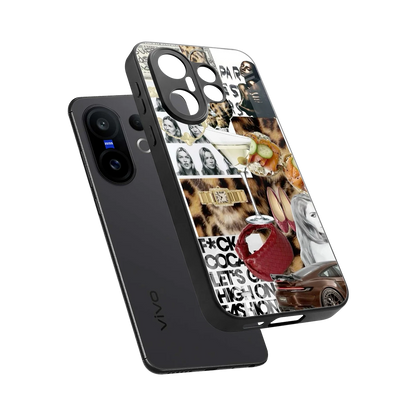 Old Money Mood sleek vivo x200 fe cover with tempered glass back and TPU edges