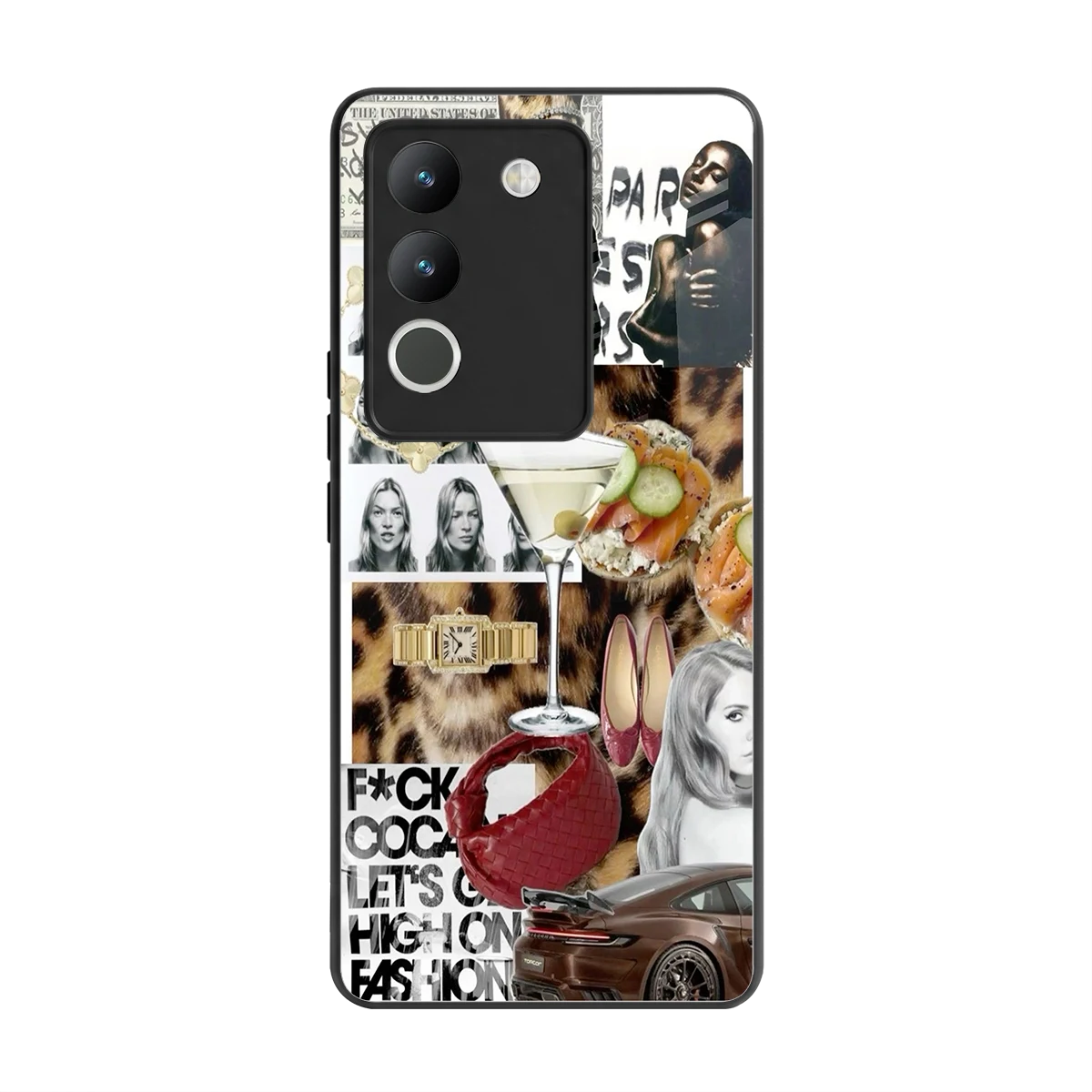 Old Money Mood back phone cover | glass case for vivo y200 5g