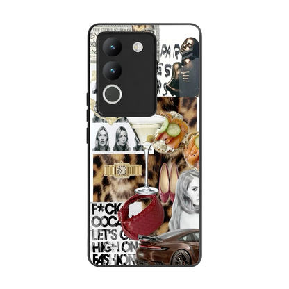Old Money Mood back phone cover | glass case for vivo y200 5g