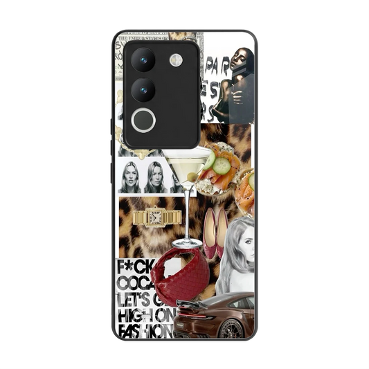 Old Money Mood back phone cover | glass case for vivo y200 5g