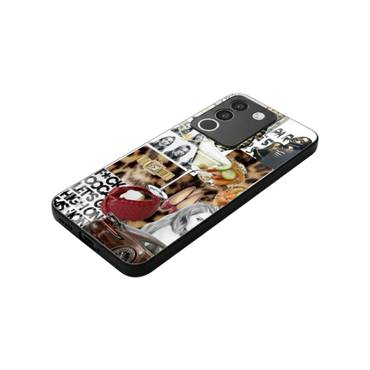 Old Money Mood stylish phone case for vivo y200 5g | glossy glass and slim fit