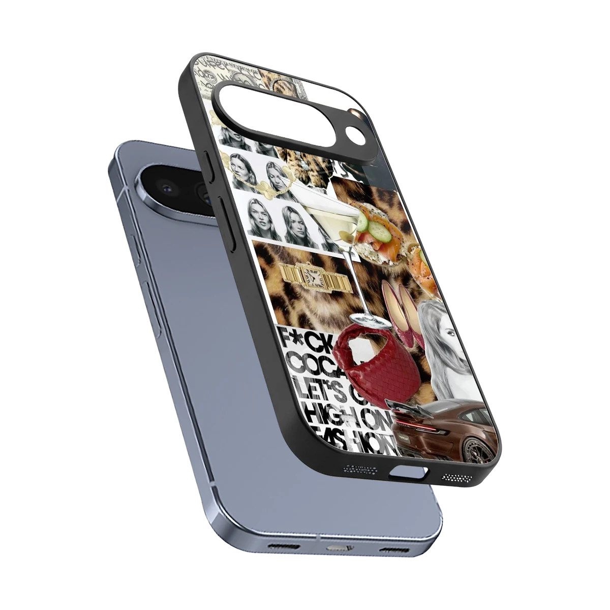 Old Money Mood sleek google pixel 10 cover with tempered glass back and TPU edges