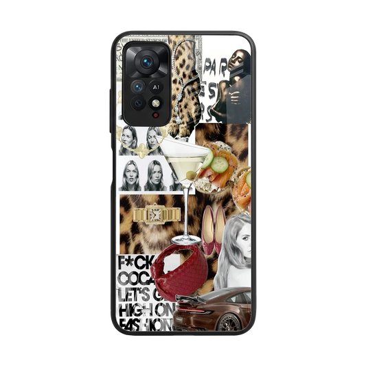 Old Money Mood back phone cover | glass case for redmi note 11 pro