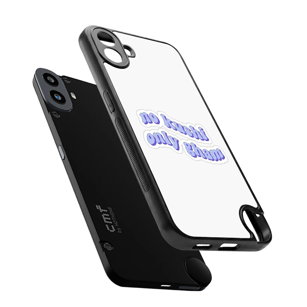 Only Gham sleek cmf nothing phone 1 cover with tempered glass back and TPU edges