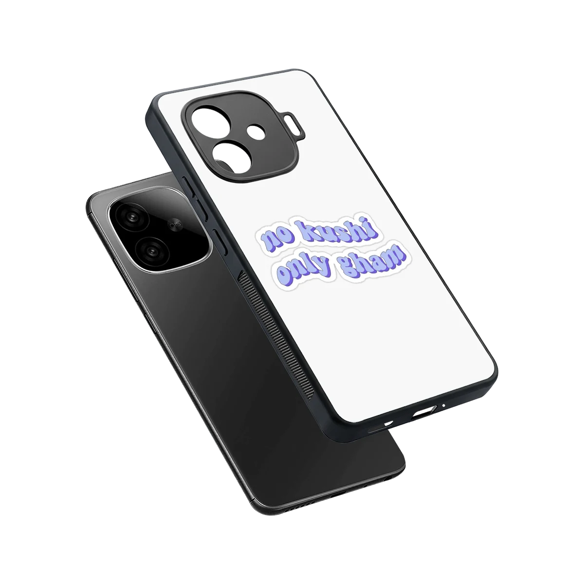 Only Gham sleek iqoo neo 10r 5g cover with tempered glass back and TPU edges