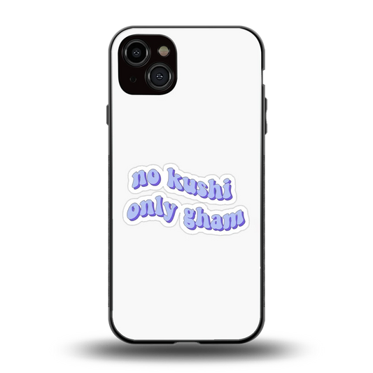 Only Gham back phone cover | glass case for iphone 15 plus