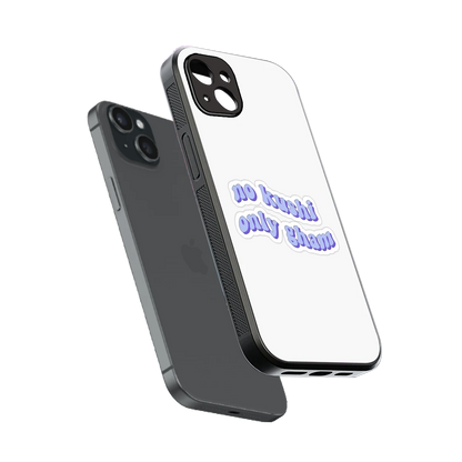 Only Gham sleek iphone 14 plus cover with tempered glass back and TPU edges
