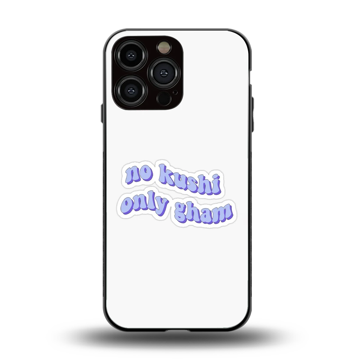 Only Gham back phone cover | glass case for iphone 15 pro max