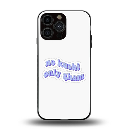 Only Gham back phone cover | glass case for iphone 15 pro max