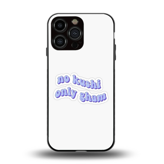 Only Gham back phone cover | glass case for iphone 15 pro max