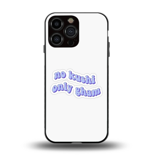 Only Gham back phone cover | glass case for iphone 16 pro max