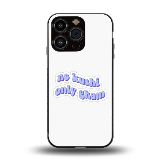 Only Gham back phone cover | glass case for iphone 16 pro