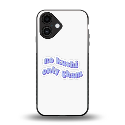 Only Gham back phone cover | glass case for iphone 16