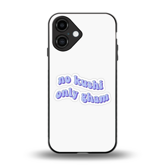 Only Gham back phone cover | glass case for iphone 16