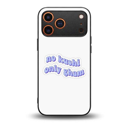 Only Gham back phone cover | glass case for iphone 17 pro max