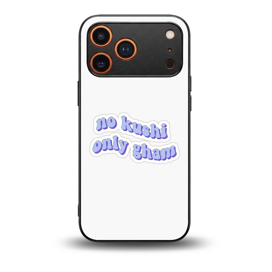Only Gham back phone cover | glass case for iphone 17 pro max