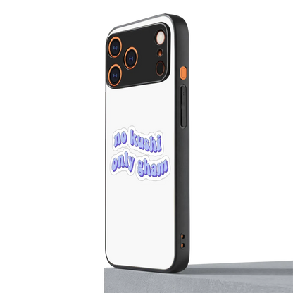 Only Gham iphone 17 pro max mobile cover | shockproof glass phone case