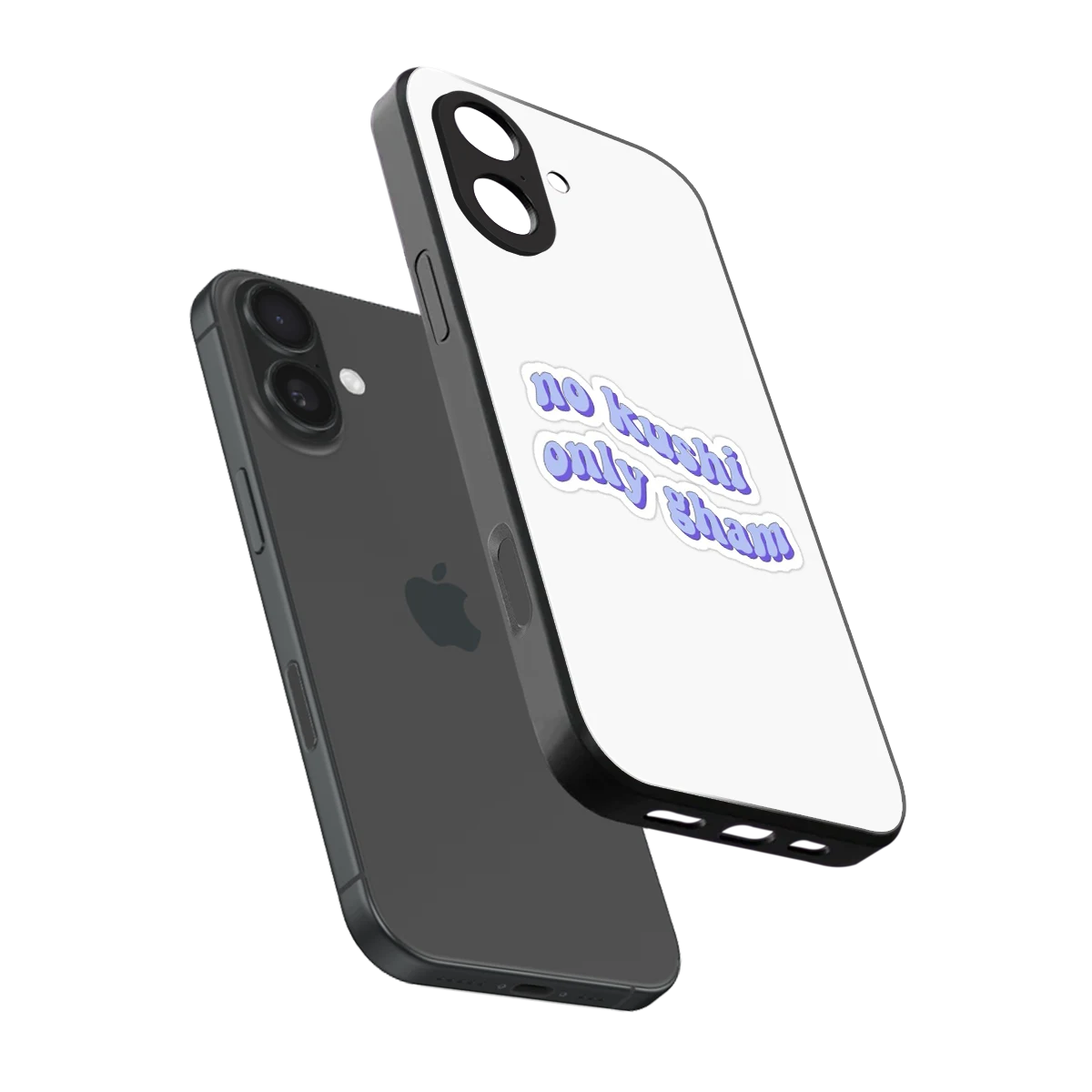 Only Gham sleek iphone 17 cover with tempered glass back and TPU edges