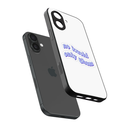 Only Gham sleek iphone 17 cover with tempered glass back and TPU edges
