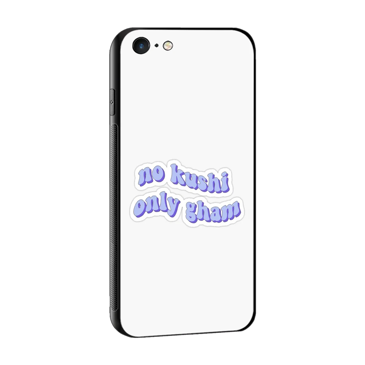 Only Gham sleek iphone 6s plus cover with tempered glass back and TPU edges