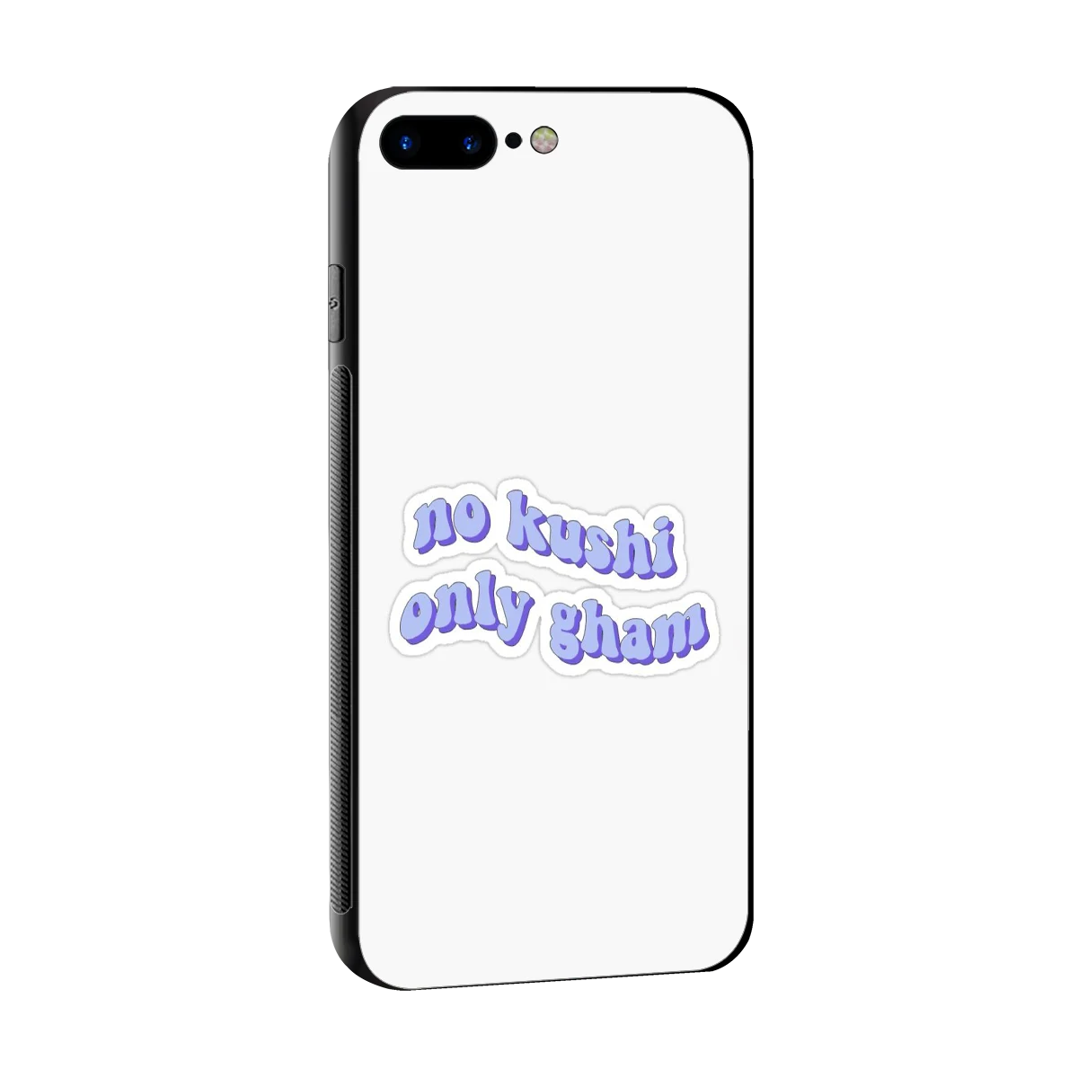 Only Gham sleek iphone 7 plus cover with tempered glass back and TPU edges