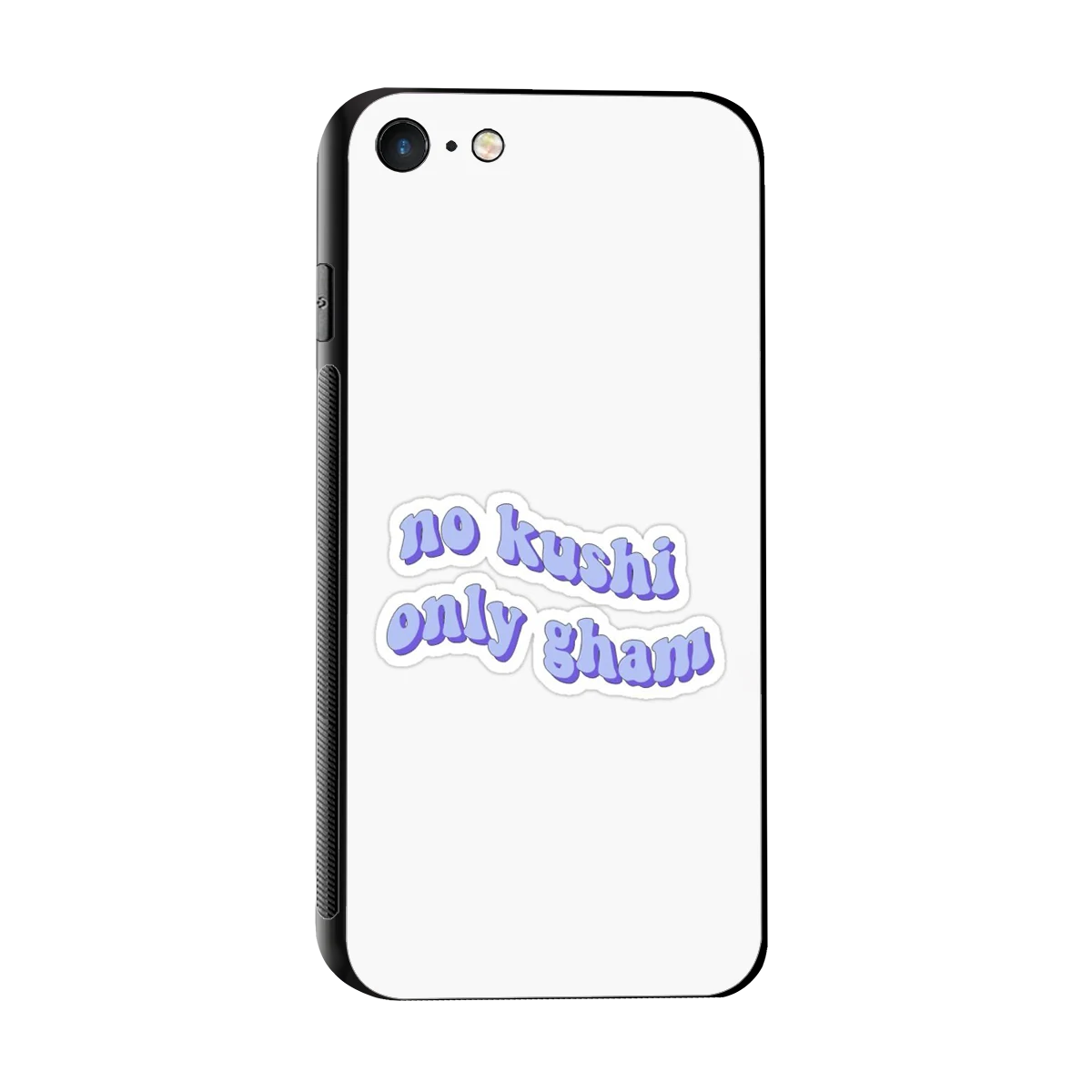 Only Gham sleek iphone 7 cover with tempered glass back and TPU edges