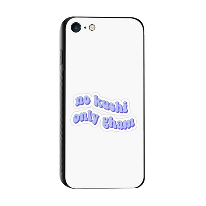 Only Gham sleek iphone 7 cover with tempered glass back and TPU edges