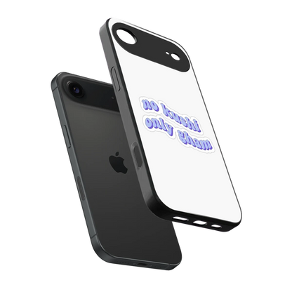 Only Gham sleek iphone air cover with tempered glass back and TPU edges
