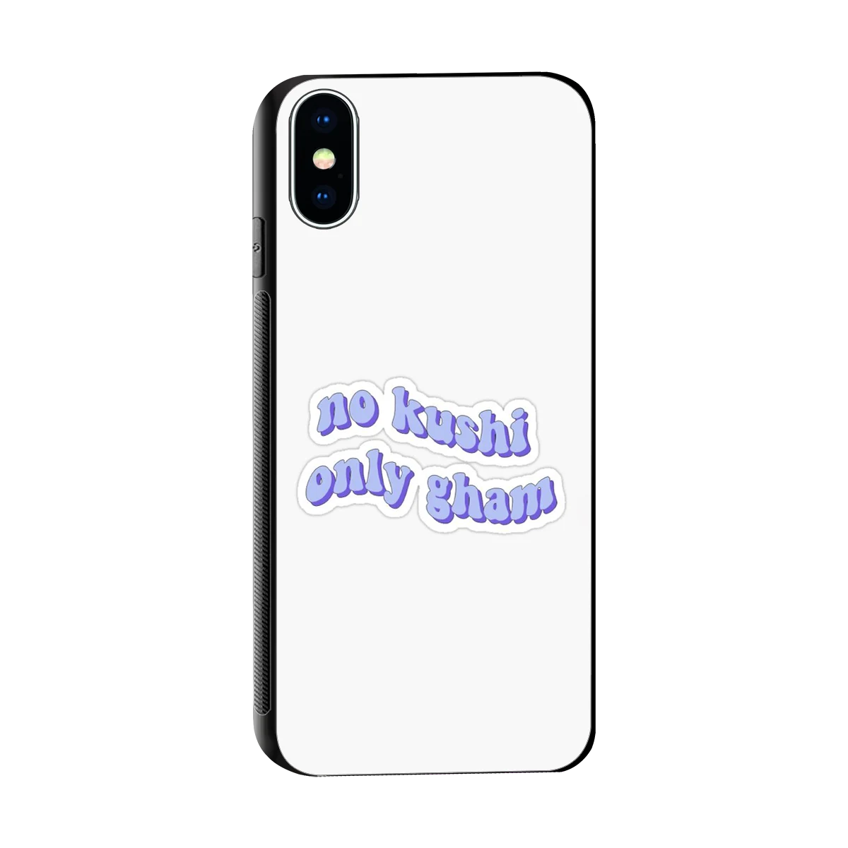 Only Gham sleek iphone x cover with tempered glass back and TPU edges