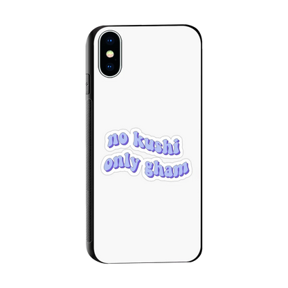 Only Gham sleek iphone x cover with tempered glass back and TPU edges