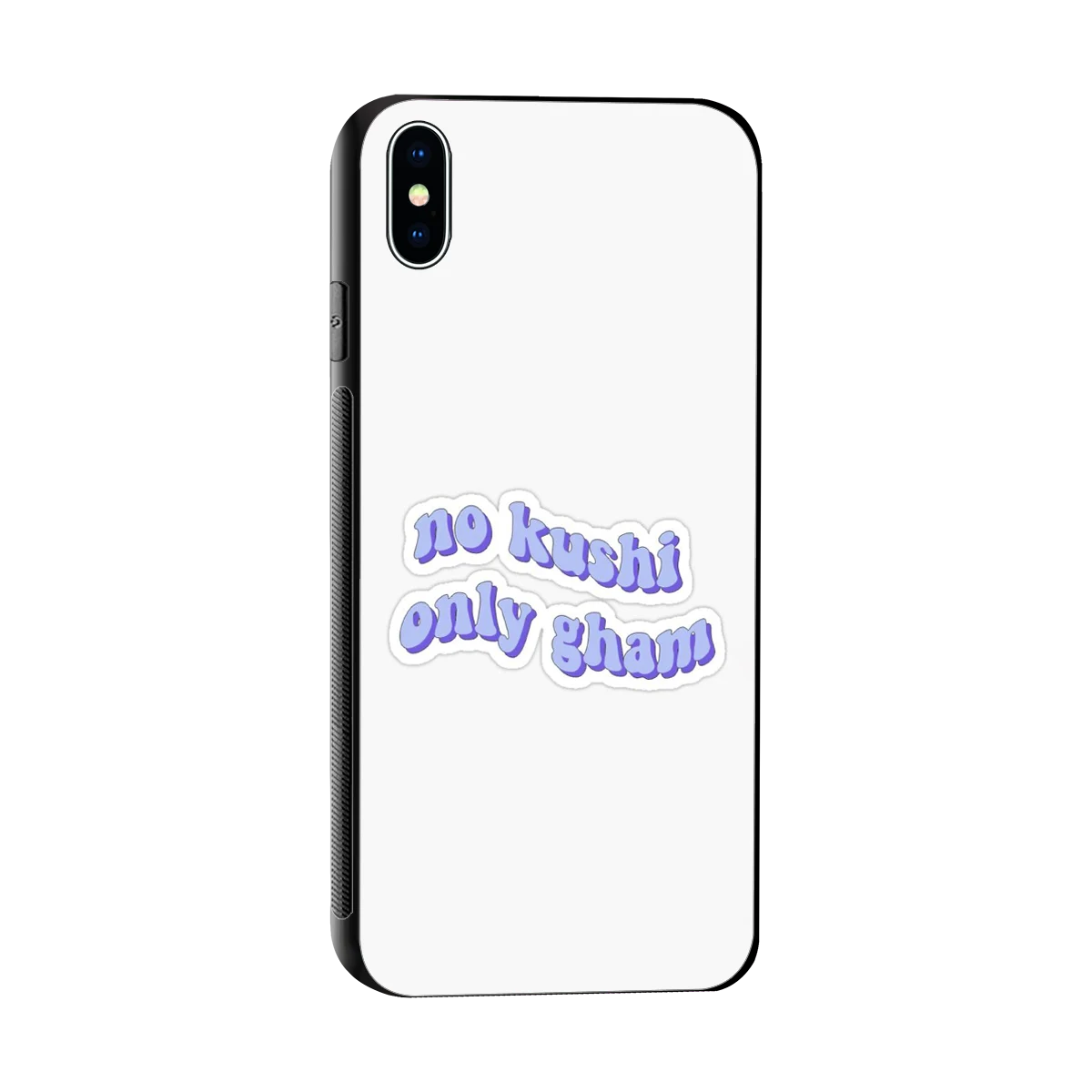 Only Gham sleek iphone xs max cover with tempered glass back and TPU edges