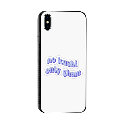 Only Gham sleek iphone xs max cover with tempered glass back and TPU edges
