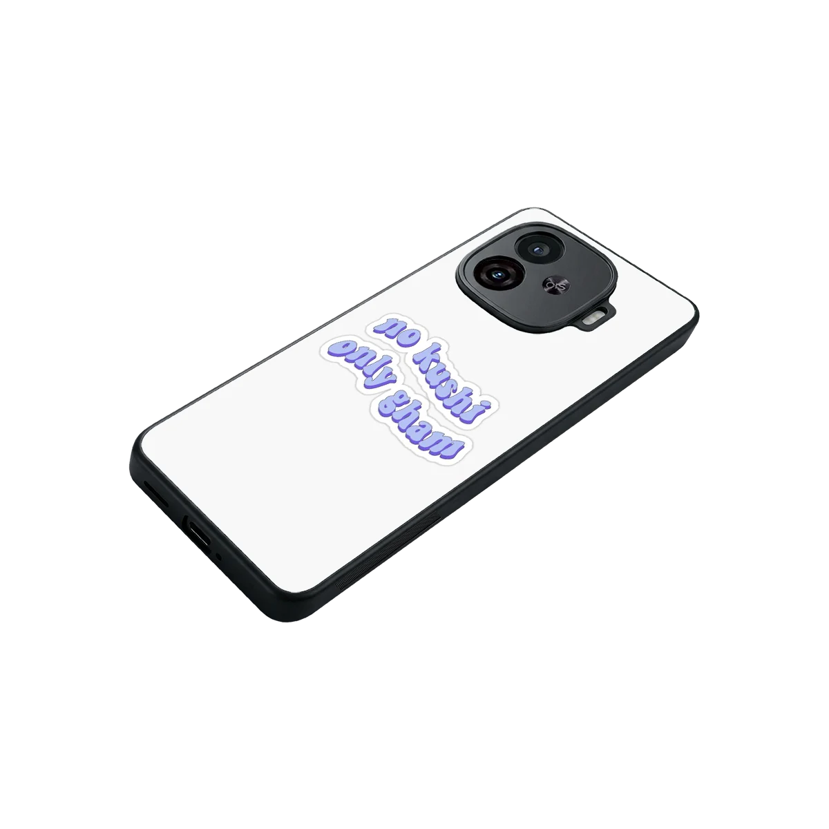 Only Gham stylish phone case for iqoo neo 10r 5g | glossy glass and slim fit