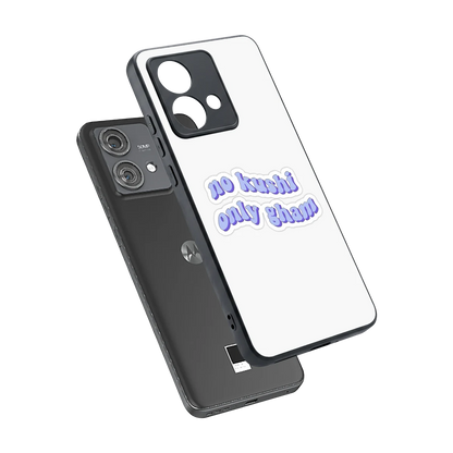 Only Gham sleek motorola edge 40 neo 5g cover with tempered glass back and TPU edges