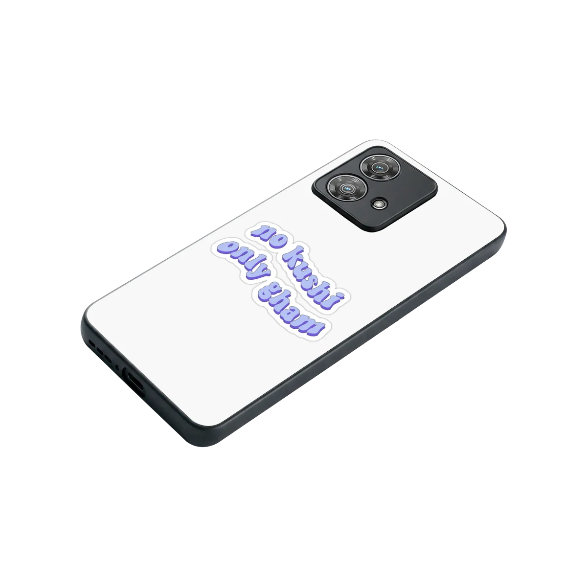 Only Gham stylish phone case for motorola edge 40 neo 5g | glossy glass and slim fit