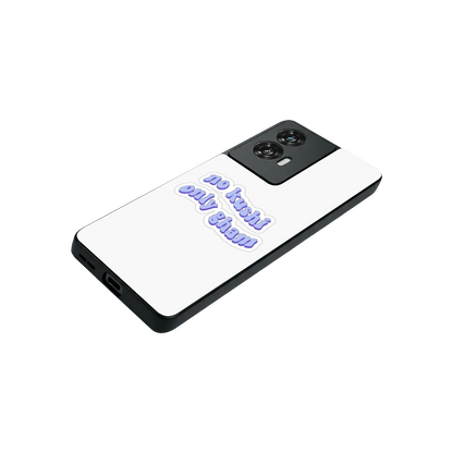 Only Gham stylish phone case for motorola edge 50 fusion | glossy glass and slim fit