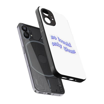 Only Gham sleek nothing phone 1 cover with tempered glass back and TPU edges