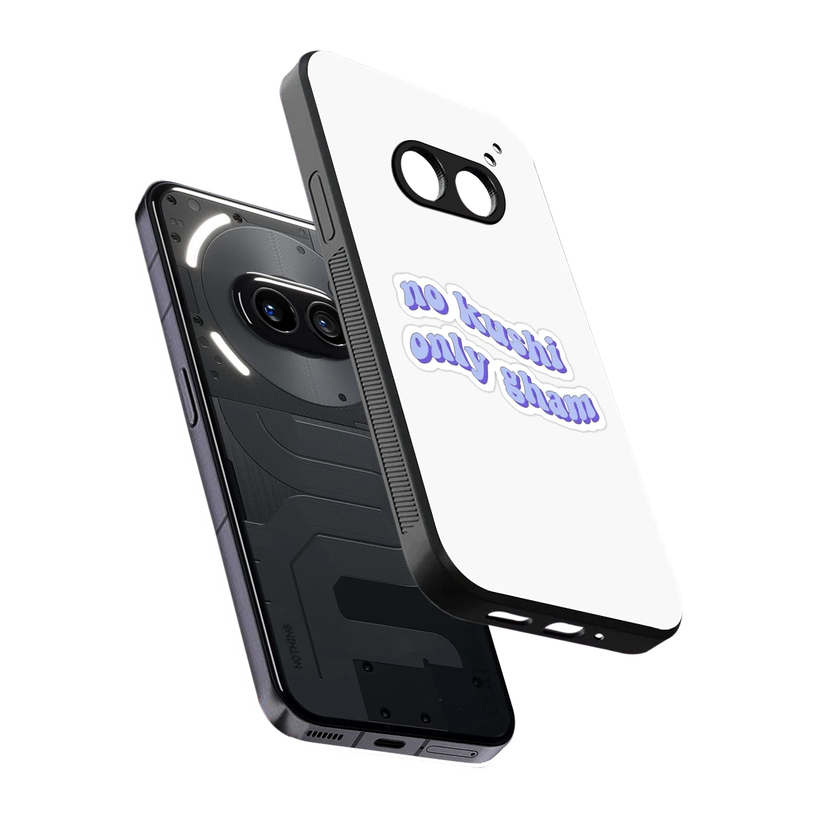 Only Gham sleek nothing phone 2a cover with tempered glass back and TPU edges