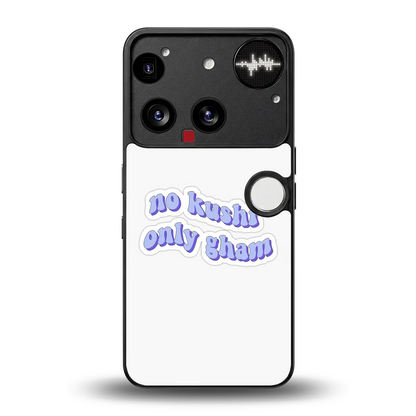 Only Gham back phone cover | glass case for nothing phone 3