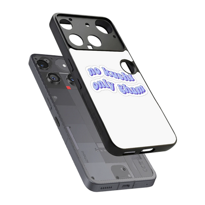 Only Gham sleek nothing phone 3 cover with tempered glass back and TPU edges