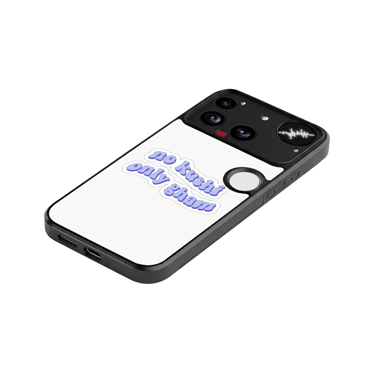 Only Gham stylish phone case for nothing phone 3 | glossy glass and slim fit