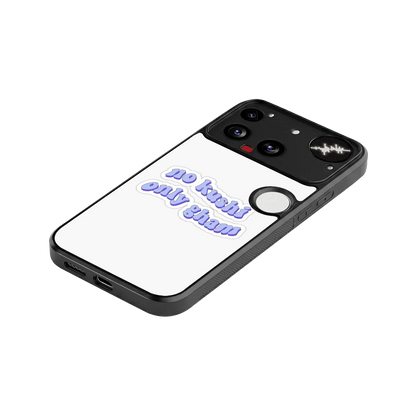 Only Gham stylish phone case for nothing phone 3 | glossy glass and slim fit