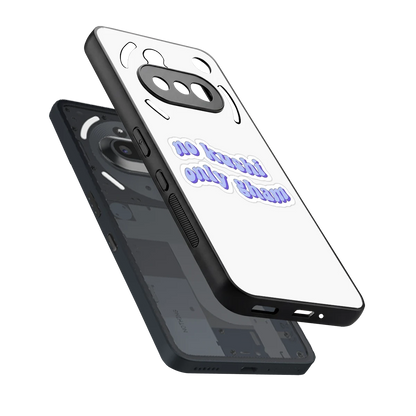 Only Gham sleek nothing phone 3a cover with tempered glass back and TPU edges