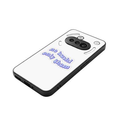 Only Gham stylish phone case for nothing phone 3a | glossy glass and slim fit
