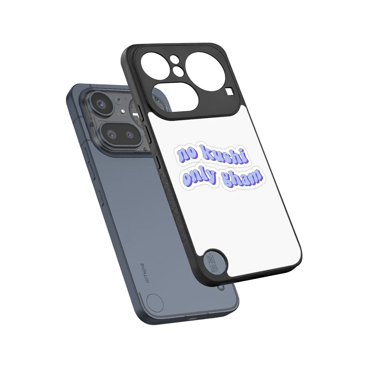 Only Gham sleek nothing phone 4a pro cover with tempered glass back and TPU edges