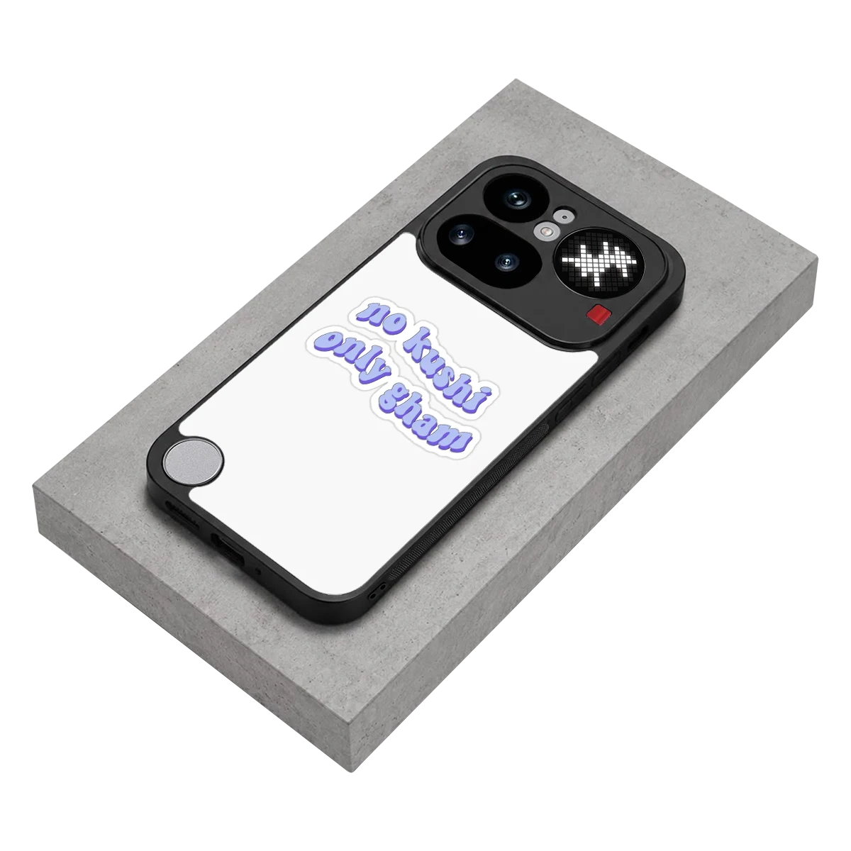 Only Gham stylish phone case for nothing phone 4a pro | glossy glass and slim fit