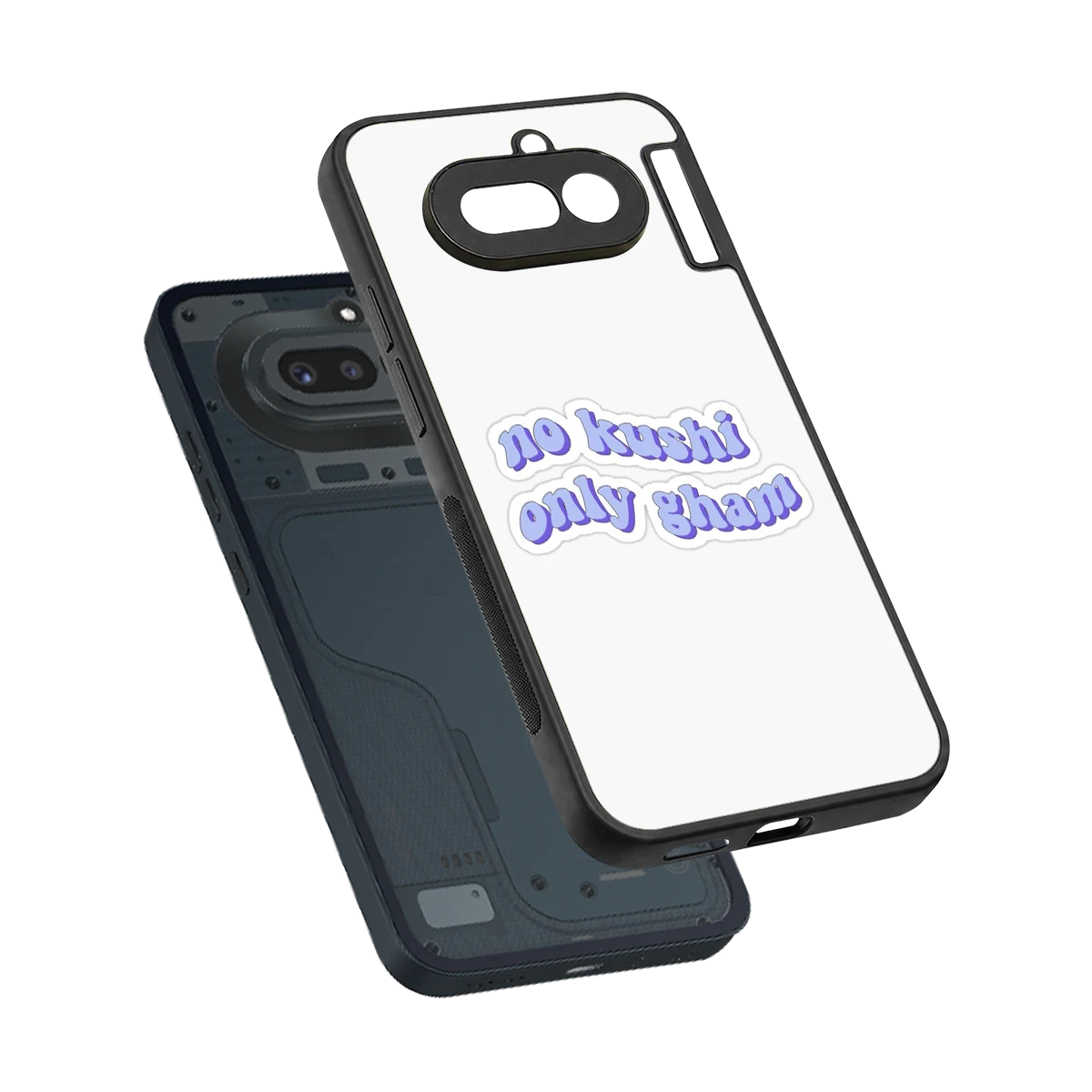 Only Gham sleek nothing phone 4a cover with tempered glass back and TPU edges